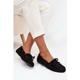 Boto Women's moccasins with fringes and bow black Olivianne | shoptok.hr
