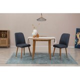 Woody Fashion vina 1048 - atlantic pine, navy blue atlantic pinenavy blue extendable dining table & chairs set (3 pieces) Cene