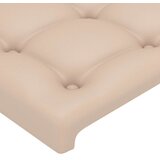  LED uzglavlje boja cappuccina 83x16x78/88 cm od umjetne kože | shoptok.hr