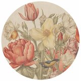  Okrugla fototapeta - Bouquet of flowers on a cream background 180x180 | shoptok.hr