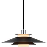 Halo Design 990808 - Visilica na sajli RIVOLI 1xE27/40W/230V Ø 40 cm crna/sjajni hrom | Eponuda.com