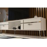 Hanah home TV polica Line White Silver