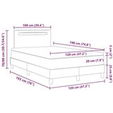  Okvir postelje z vzmetnico Bela 120 x 190 cm Umetna koža, (5000022815) | Shoptok.si