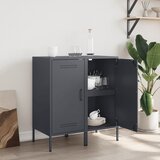  Komode 2 kom antracit 36 x 39 x 79 cm od hladno valjanog čelika | shoptok.hr