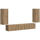 3 pcs Umetni hrast - - Rjava - 53.2 - 98 x 31 x 29,5 cm - 2025-vidaXL-Uvoz_2 | Shoptok.si