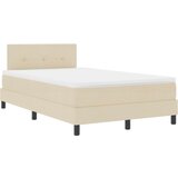  Krevet s kutijom opruga s madracem bež 120x190 cm tkanina | shoptok.hr