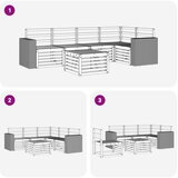  Set vanjskih sofa 6 kom. Prirodna Poliester | shoptok.hr