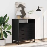  Ormar s ladicama crni 70x41x83,5 cm izrađeno drvo | Eponuda.com