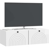TV Omarica za TV, ki jo lahko montiraš na steno Bela visok sijaj, (5000210234) | Shoptok.si