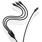 Baseus USB kabel 3u1 Flash Series II USB A to Micro + Lightning 8-pin + Type C 100W 1.2m plavi | shoptok.hr