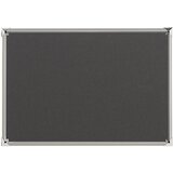 eurokraft pro Oglasna deska z aluminijastim okvirjem, prevleka iz blaga, siva, ŠxV 900 x 600 mm | Shoptok.si
