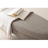 Venture Home ovalni tabure Otto (art. 15569-405) 100 × 40 × 41 cm, bež (greige) | shoptok.hr