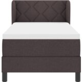 Box Spring postelja z vzmetnico temno rjava 80x200 cm tkanina, (22051138) | Shoptok.si