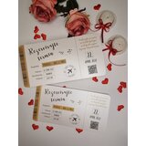  Poročna vabila NENAVADNA VABILA LETALSKE KARTE NEPOR 02 | Shoptok.si