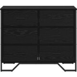  Komoda Crni hrast 91x35.5x74.5 cm Inženjersko drvo | shoptok.hr