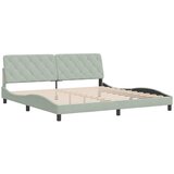  Okvir za krevet bez madraca svjetlosivi 200 x 200 cm baršunasti | shoptok.hr