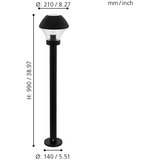 Eglo 33568 - prigušiva LED spoljašnja lampa VERLUCCA-C 1xE27/9W/230V IP44 | Eponuda.com