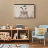 Plakat - Little Animal Among Stars and Rainbows 90x60 Crni okvir | shoptok.hr