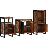 vidaXL Komplet pohištva za kopalnico 3 pcs Trden recikliran les | Shoptok.si