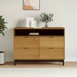 vidaXL Predalnik FLAM 110x40x80 cm trdna borovina Cene