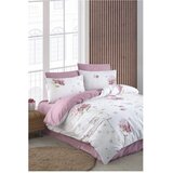 Mila Home Bela/rožnata enojna/podaljšana posteljnina z rjuho/3-delna 160x220 cm Floral – Cene