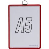 TARIFOLD Viseč prozorni žep, za format DIN A5, rdeče, DE 10 kosov Cene