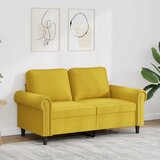  Dvosjed žuti 120 cm baršunasti | shoptok.hr