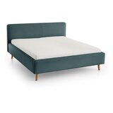 Meise Möbel modra/siva oblazinjena postelja brez letvenega dna 120x200 cm mattis – | Shoptok.si