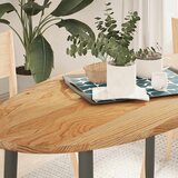 vidaXL Stolna ploča svjetlosmeđa 120x60x2 cm ovalna masivna hrastovina | shoptok.hr