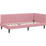  Kutni okvir kreveta Ružičasta 90 cm x 200 cm Baršun | shoptok.hr