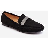Kesi Women's loafers with cubic zirconia Black Ralrika | shoptok.hr