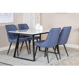 Venture Home Velvet blagovaonska stolica, plava, set od 2 | shoptok.hr
