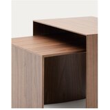 Kave Home Stranska mizica v orehovem dekorju 40x55 cm Litto – | Shoptok.si