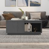  Stolić za kavu sivi 100 x 101 x 40,5 cm od masivne borovine | Eponuda.ba