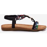 EVENTO Women's Sandals With Pins And Braided Straps Black Nusoreth | Shoptok.si