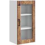  Zidni stakleni ormarić 2 pcs Staro drvo 40 x 31 x 80 cm | shoptok.hr