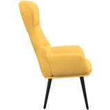  Stolica za opuštanje sa stolcem boja senfa od tkanine | shoptok.hr
