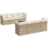  9-dijelni set vrtnih sofa s jastucima bež od poliratana | shoptok.hr