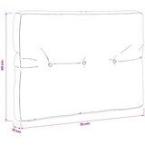  Jastučić za palete VIANEN 100% poliester Crvena 70 x 40 x 12 cm Slike