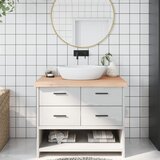  Kupaonska radna ploča 100x60x(2-6) cm netretirano masivno drvo | shoptok.hr