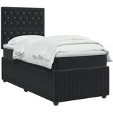  Boxspring krevet s madracem Crna 80 x 200 cm Baršun | shoptok.hr