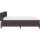  Postelja boxspring z vzmetnico Temno rjava 140 x 200 cm, (5000124044) | Shoptok.si