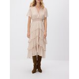 Reserved Haljina s točkicama - krem | shoptok.hr