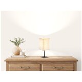 Fischer & Honsel Crna/bež stolna lampa s tekstilnim sjenilom (visina 30 cm) Lela – | shoptok.hr