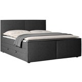 MID.YOU POSTELJA BOXSPRING 180 cm x 200 cm , les, kovina, umetna masa, tekstil, karton, leseni material črna Cene