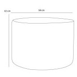 Atelier Del Sofa Stool Likya, 58x42x58cm, Bež Slike