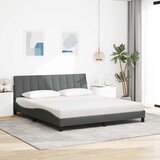  Krevet s madrac Hanko svjetlosivi 180x200cm tkanina | shoptok.hr