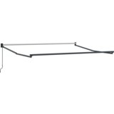 vidaXL Ročna Retraktibilna Tenda Rdeče in Bele Črte 350x250 cm | Shoptok.si