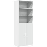 Maison Chic Visoka omara - Komoda - Predalnik bela 70x42,5x185 cm inženirski les, (21722710) Cene