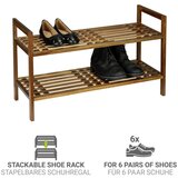 Wenko Stojalo za čevlje iz masivne akacije v naravni barvi 69x40,5x27 cm Fondi – | Shoptok.si
